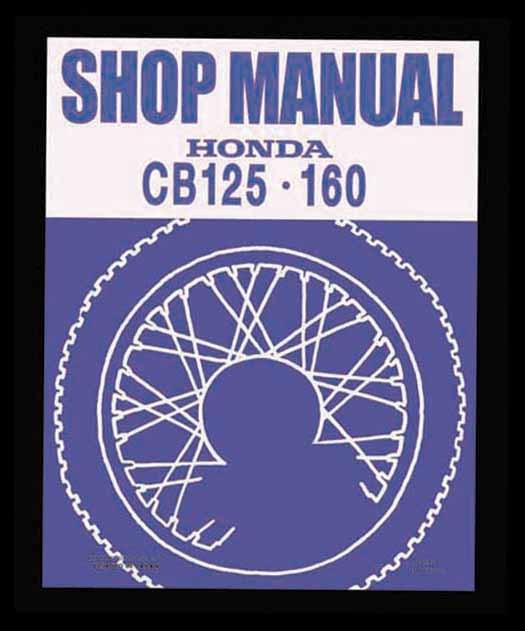 1965-70 honda cb125 cb160 sport - super sport cb 125-160 ohc twin repair manual