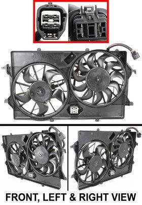 New radiator fan 6s4z8c607aa ford focus 2007 2004 2003 2006 2005 auto parts car