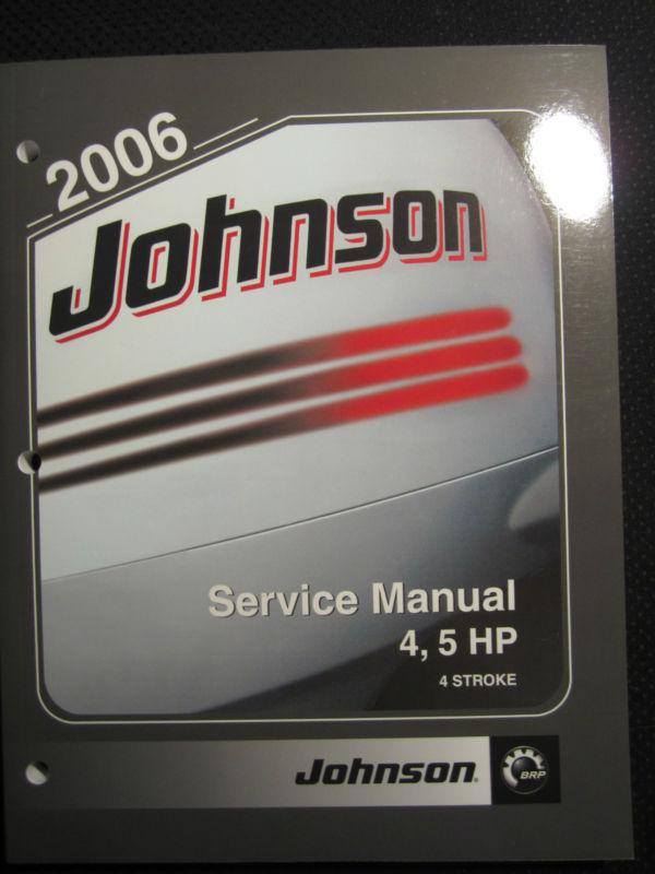 2006 brp johnson outboard 4-stroke 4 5 hp service repair shop manual 