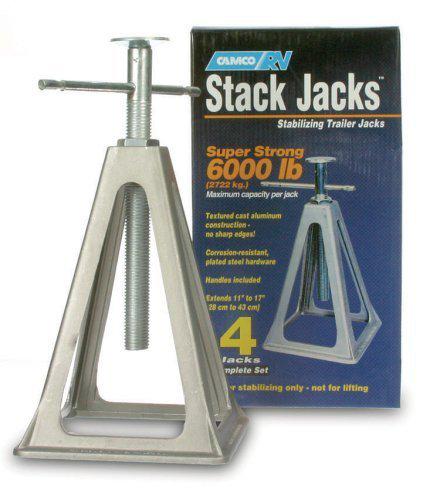 Camco olympian rv aluminum stack jack stand stabilizer 4 pack