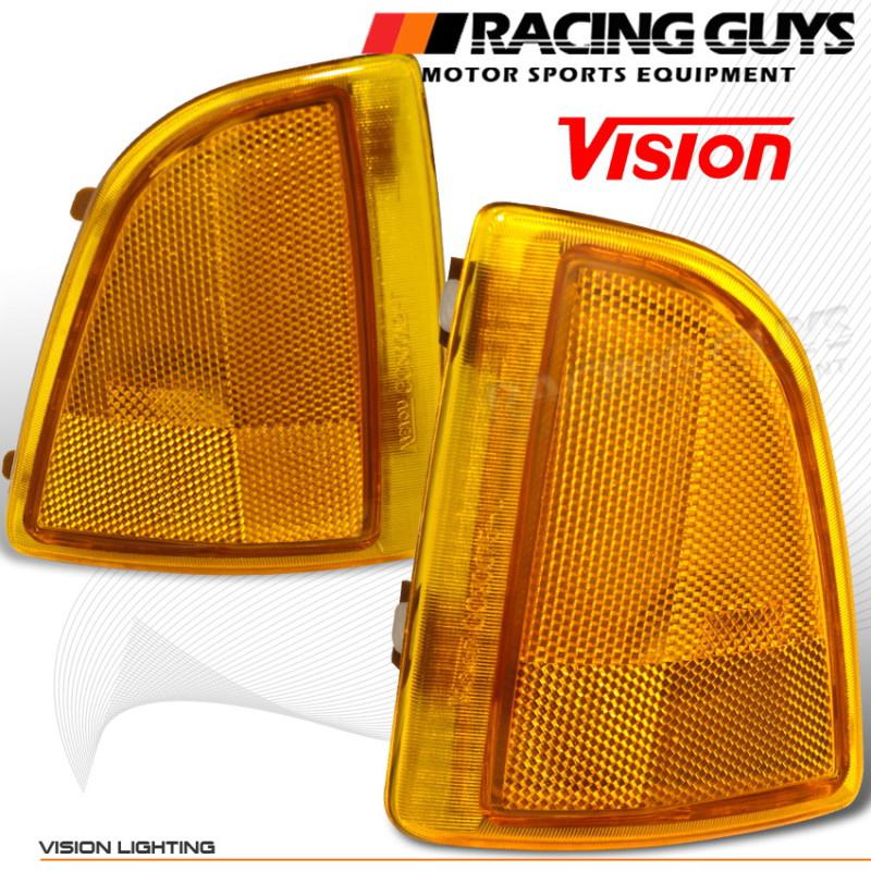 Gmc pickup truck amber style vision corner signal lights lamps new left+right