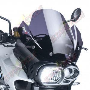 09-11 bmw k1300r puig racing motorcycle windscreen - dark smoke