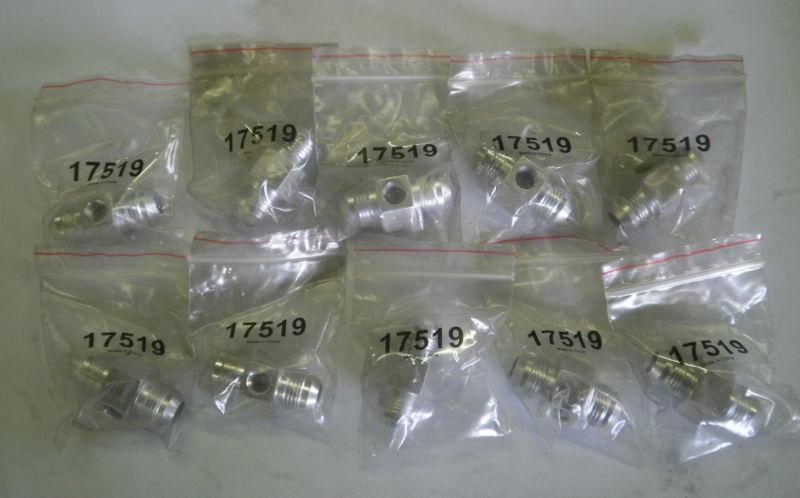 10 pack -8 an male union/w 1/8 npt port polished fuel oil air fitting