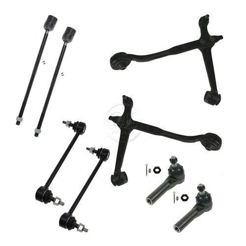 Front tie rods sway links control arms suspension kit set of 8 for ford windstar