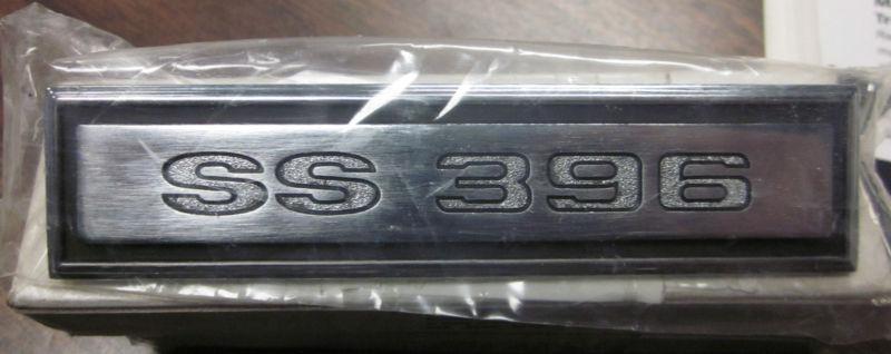 68 chevelle "ss396 door panel emblems (pair)
