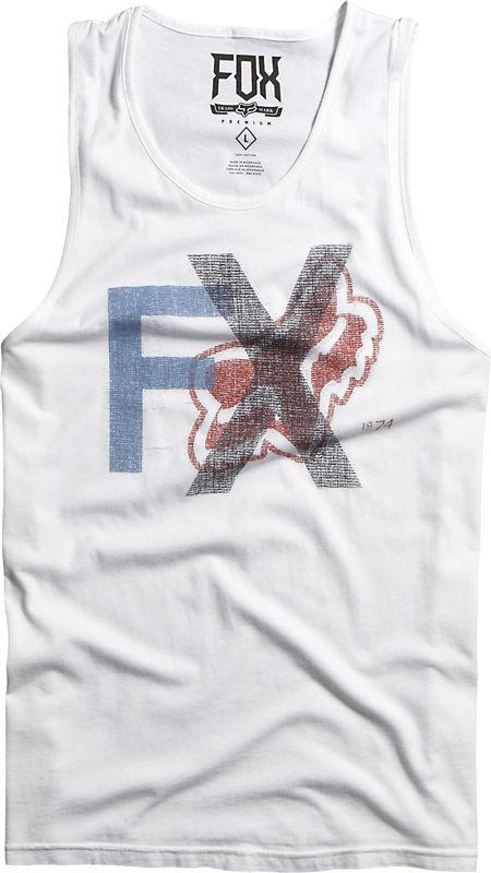 Fox quaking white tank top shirt motocross shirts mx 2014