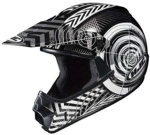 New hjc wanted clxy youth helmet, silver/black, small