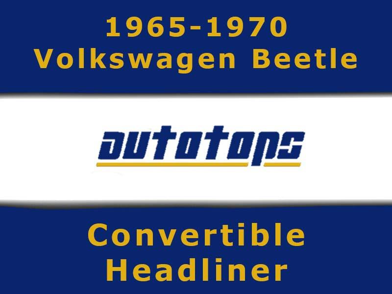 1965-1970 vw volkswagen beetle convertible top headliner head liner
