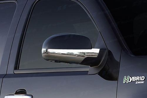 Ses trims ti-mc-145l chevy avalanche mirror covers truck chrome trim 3m