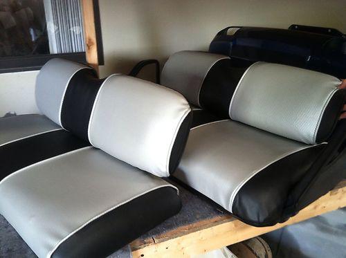 Ezgo and club car golf cart bodies and matching seat covers