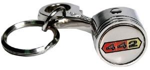 Oldsmobile 442 piston key chain hurst olds w30 rocket keychain