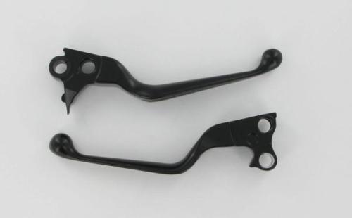 Harley softail black wide blade lever set 1996-2011