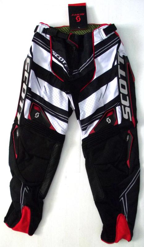 Scott  motocross mx atv racing pants size 36 new 450 commit blk/wht