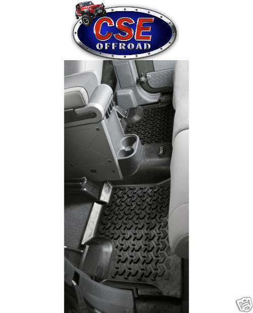 Year20 12950.01 rr rear floor liners mats jeep wrangler jk 4 door 2007-2014
