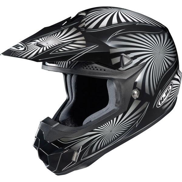 Black/grey/white s hjc cl-x6 whirl helmet