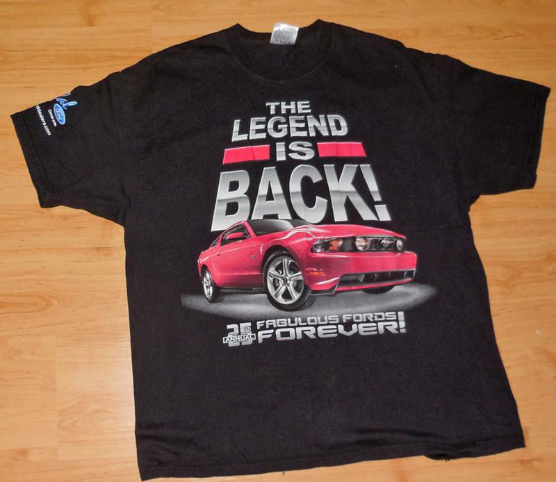 5.0 ford mustang gt shirt xl ~ ' the legend is back ' 