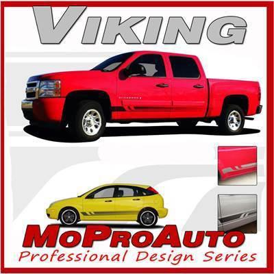Viking vinyl graphics decals stripes - professional fade rocker panels 535