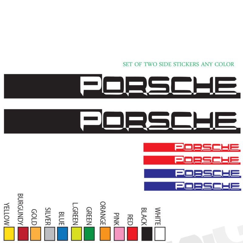 windshield Decal VINYL STICKERS Porsche ANY COLOR WINDOW CAR 30
