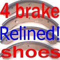 4 buick brake shoes 1940 1941 1946 1947 1948 1949 1950-you car will need brakes!