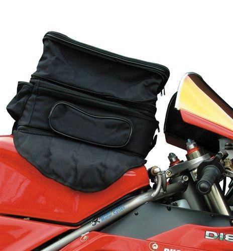 Biketek 10 / 20 liter magnetic motorcycle tank bag luggage with rain cover