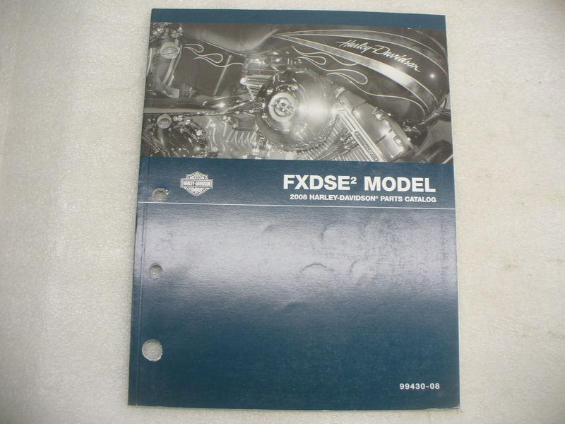 Harley 08 fxdse 2 parts catalog,#99430-08.