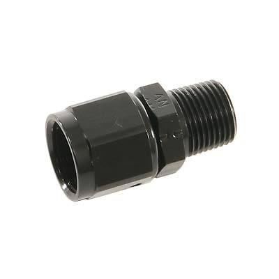 Russell 614217 fitting straight aluminum black female -8 an to male 3/8" npt ea