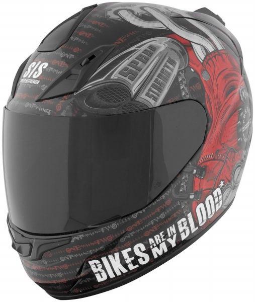 Speed & strength ss1000 full face helmet bikes in my blood red medium m