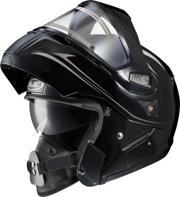 Hjc is-max bt multi black xl electric snowmobile snow modular helmet x-lg
