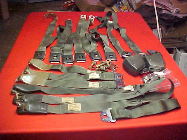 1969-1971 lincoln continental mark 3 seat belts