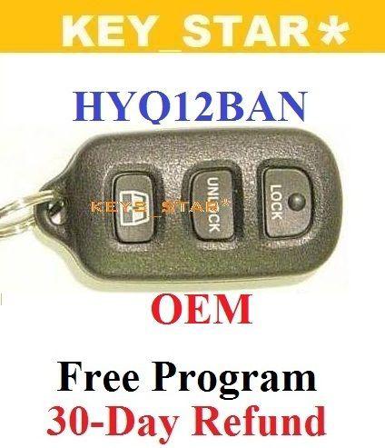 New 2001 - 2004 toyota 4runner keyless remote oem hyq12ban + free program