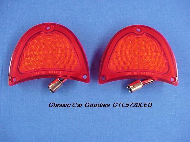 1957 chevy led tail lights. 51 leds! plug right in!