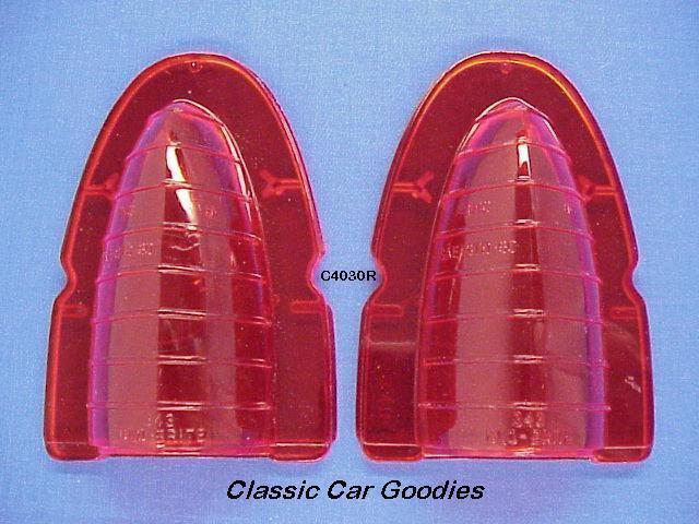 1954 chevy tail light lenses. brand new pair!