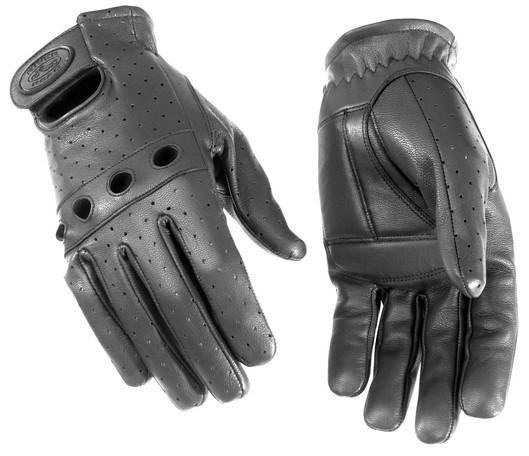 River road sturgis leather gloves black xl/x-large