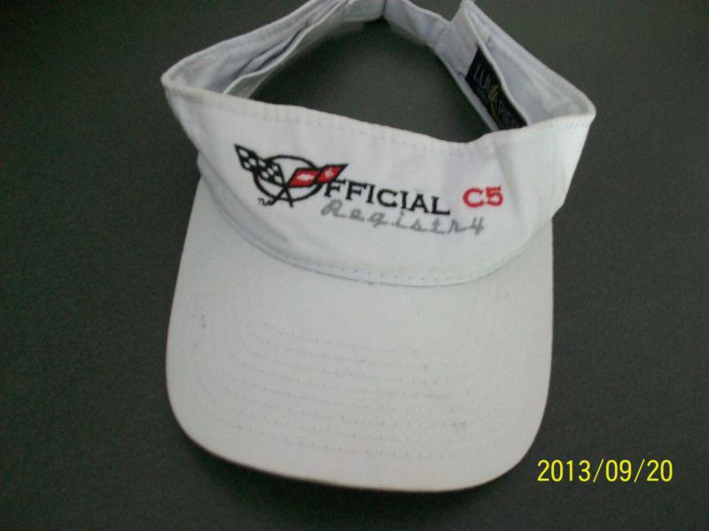 C5 official corvette registery visor, white