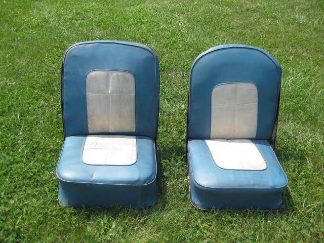 Original vintage hot rod bomber seats/street rat rod/truck/fold down