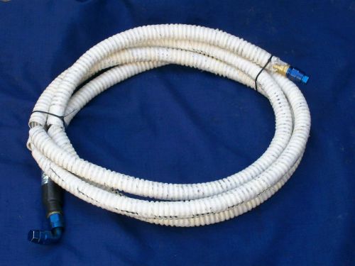 Nascar 11&#039; insulated stainless steel fuel line hose an-6, #107
