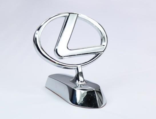 1 set car motor chrome 3d logo hood ornaments badge emblem for lexus