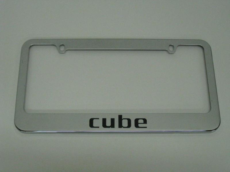 Nisaan cube metal license plate frame