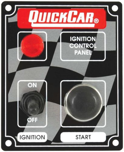 Quickcar racing products 3-3/8 x 4-1/4 in dash mount switch panel p/n 50-052