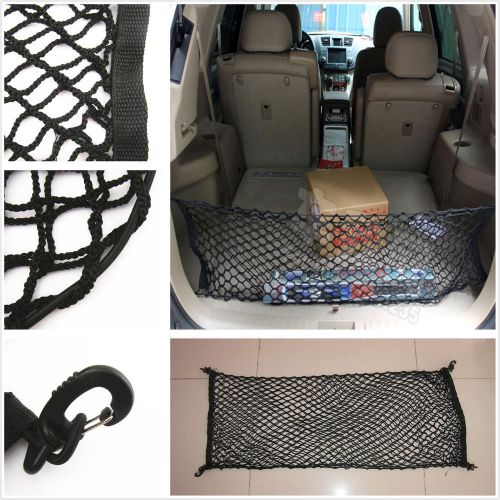 Car rear trunk envelope style fixed sundries double layer storage resilient net