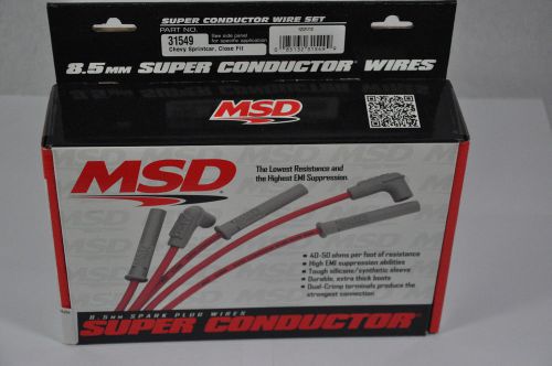 Msd 31549 super conductor spark plug wire set 8.5 mm