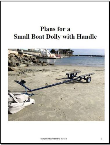 Dolly plans to build a small boat cart carrier - sunfish, laser, sabot, 420, fj