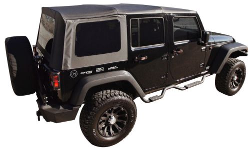 2010-2016 jeep wrangler unlimited jk 4 door replacement soft top tint windows