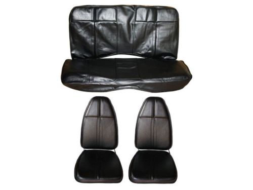 Pg classic 5505c-buk-100 1971barracuda cuda convertible bucket seat cover(black)