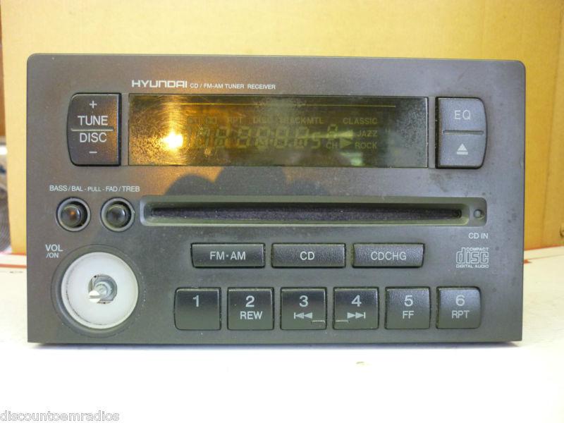 01-03 hyundai xg radio cd player 96130-39100 *