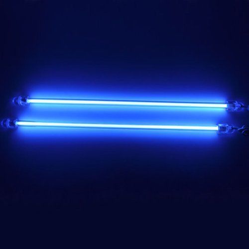 Dual 6&#034; blue stick neon light tube interior undercar underbody glow lights 1pc