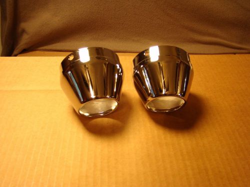 Harley touring exhaust end caps tapered oem nos 65258-92 flht flhtc 1992-up