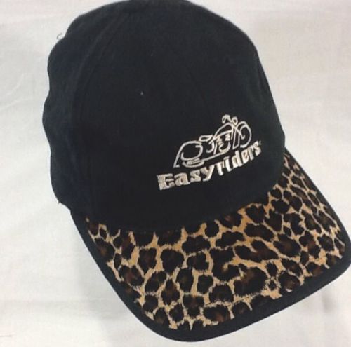 Easyriders roadware black animal print  hat - black ladies   ( one size )