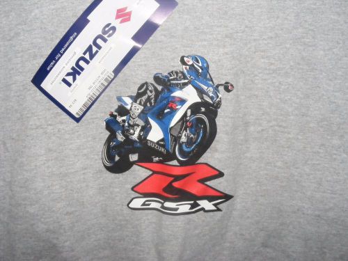 Authentic suzuki gsx r two sided grey motorcycle shirt  new with tag  sale  xxl
