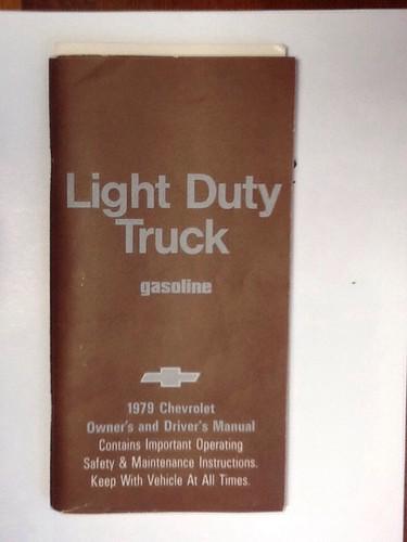 1979 chevrolet light duty truck manual and maintenance schedule
